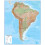 Huge South America Wall Map Physical (Paper) 1