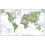 Large World Wall Map Environmental White Ocean (Paper) 1