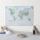 Glow in the Dark World Map (Silk Art Paper) 1