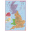 (84.1 cm x 118.9 cm, Laminated) Primary UK Wall Map Political 1
