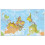 (190.5 cm x 116 cm, Laminated) Upside Down World Wall Map Political 1