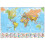 (84.1 cm x 59.4 cm, Laminated) World Wall Map Political with flags 1