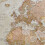 (197 cm x 116.5 cm, Laminated) Antique World Map 3