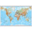 (190.5 cm x 122 cm, Hanging Bars) World Wall Map Physical 1