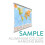 (190.5 cm x 122 cm, Hanging Bars) World Wall Map Physical 2