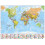 (68 cm x 53 cm, Paper) World Wall Map Political with flags 1