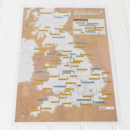 Scratch Off UK Breweries Print (Silk Art Paper) 1