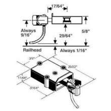 On3 coupler, 1764" center (2pr)