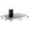 Tempered Black Glass Floating Shelf 1 Tier | M&W 6