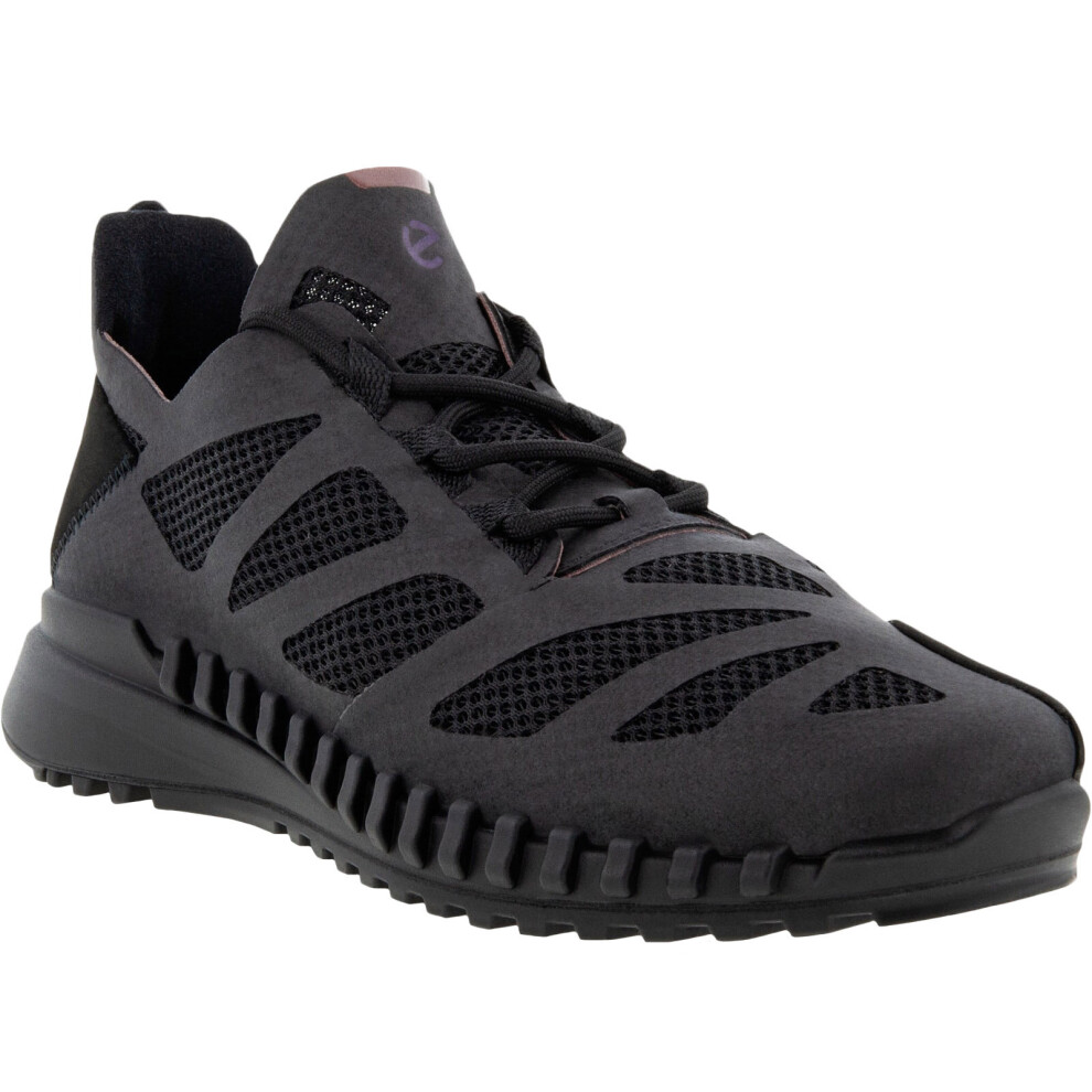(6.5-7 (40EU) UK, Black) ECCO Womens ZipFlex Low Shock Thru Outdoor Trail Casual Trainers Sneakers