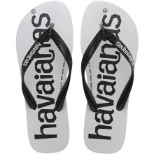 (11/12 UK, White) Havaianas Top Logomania Mens Flip Flops