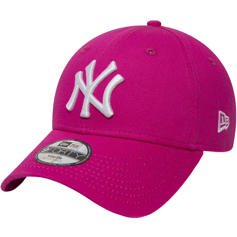 New Era Youth New York Yankees Essential Adjustable 9Forty Cap - Pink - 6-12 Yrs
