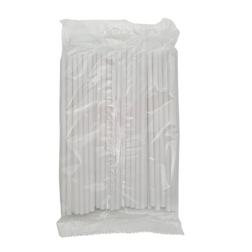 (White, 150mm x 4.5mm (1000 Pcs)) Plastic Lollipop Sticks - 150mm x 4.5mm 1