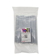 (Silver Fairy Dust, 150mm x 4.5mm (3000 Pcs)) Plastic Lollipop Sticks - 89mm, 114mm, 150mm, Various Colours