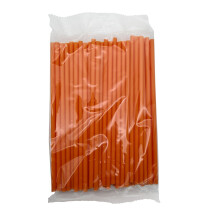 (Orange, 190mm x 4.5mm (500 Pcs)) Plastic Lollipop Sticks - 190mm x 4.5mm