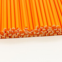 (Orange, 190mm x 4.5mm (1000 Pcs)) Plastic Lollipop Sticks - 190mm x 4.5mm