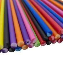 (Mixed, 114mm x 4mm (500 Pcs)) Plastic Lollipop Sticks - 114mm x 4mm