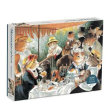 Puzzle mit 1000 Teilen: Mittagessen der Ruderer, Meisterwerk der westlichen Kunst