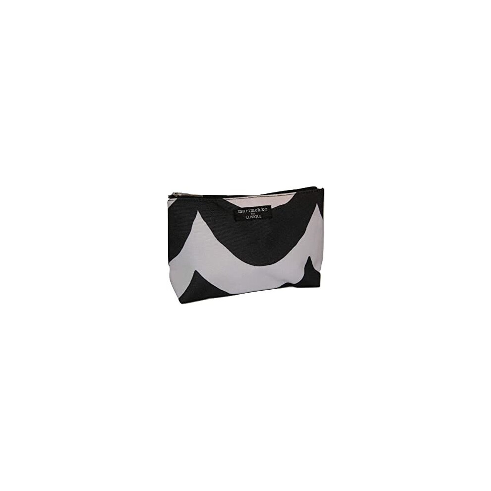 Clinique Marimekko Black and white makeup cosmetics bag