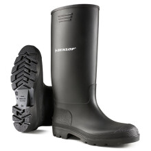 (13) Dunlop - DUNLOP PRICEMASTOR Safety Wellington Boot BLACK GREEN WHITE (380PP)
