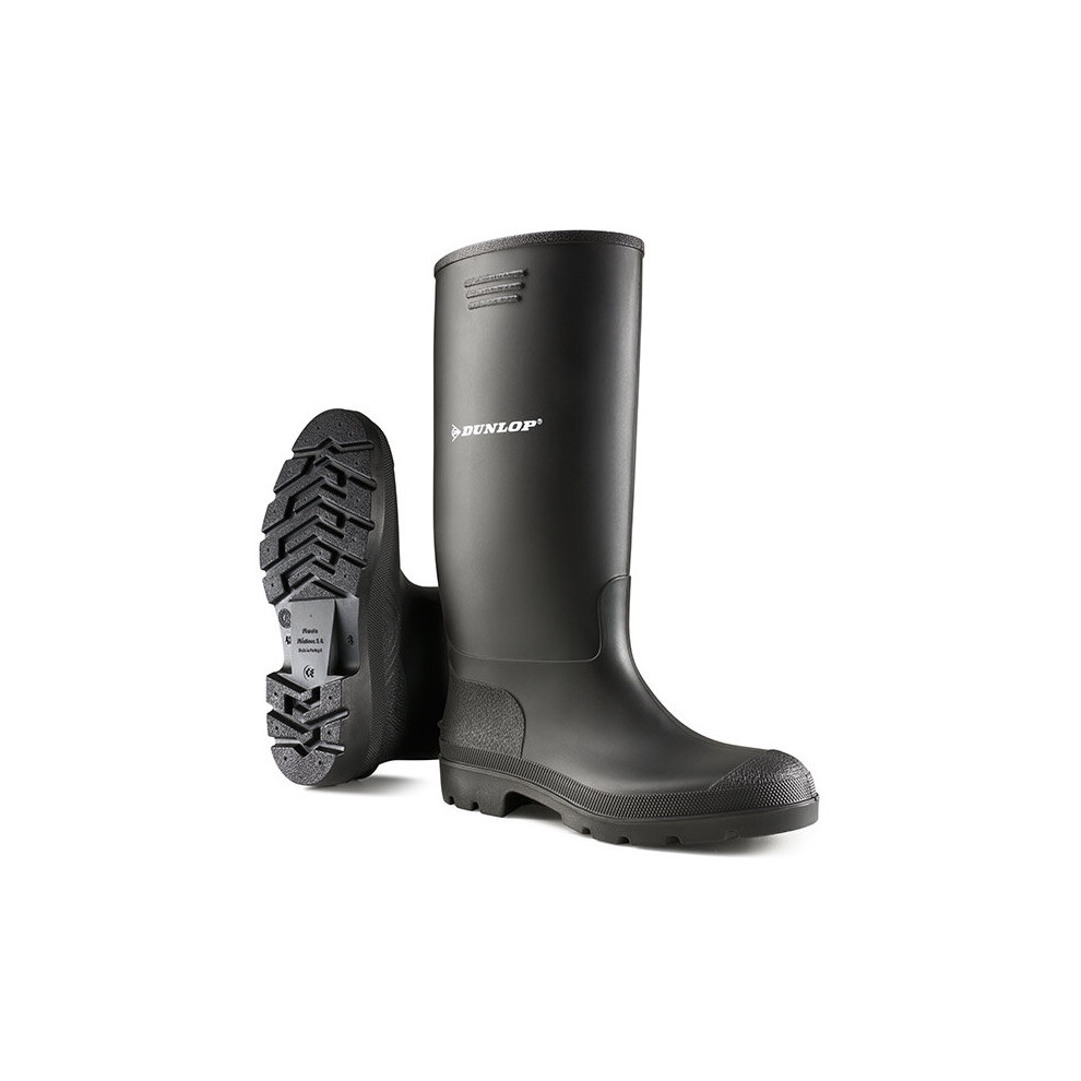 Dunlop (13) - Pricemastor Safety Wellington Boot Black Green White (380Pp) White,Green,Black