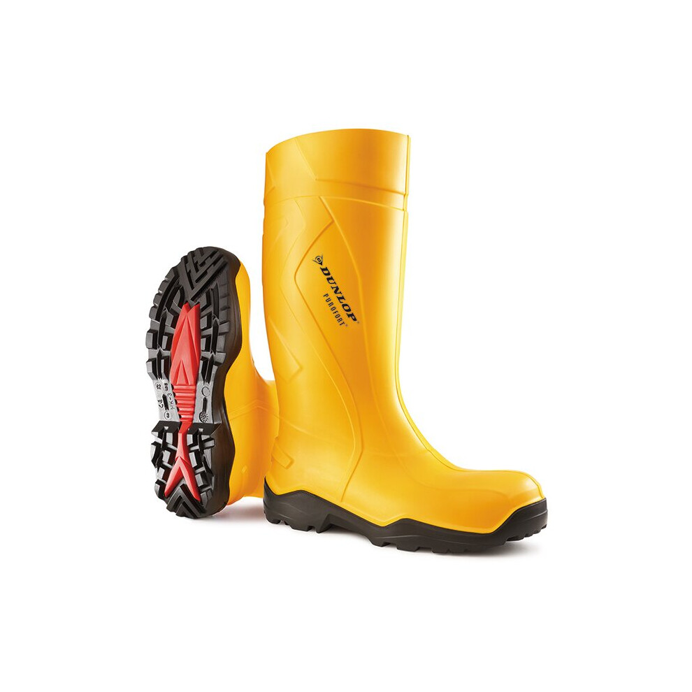 (5) Dunlop - PUROFORT+FULL Safety Wellington Boot YELLOW