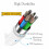 Universal USB-C to Lightning Cable 2m - Fast Charge & Data Sync for Apple Devices, Flat Durable White - 7.40442E+11 2