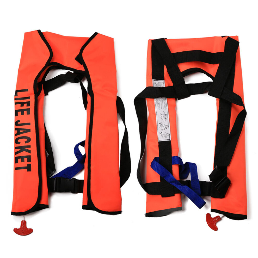 (Orange) Fluorescent Green Adult Automatic Life Jacket 150N