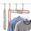 4pk Magic Space Saving Clothes Hangers 7