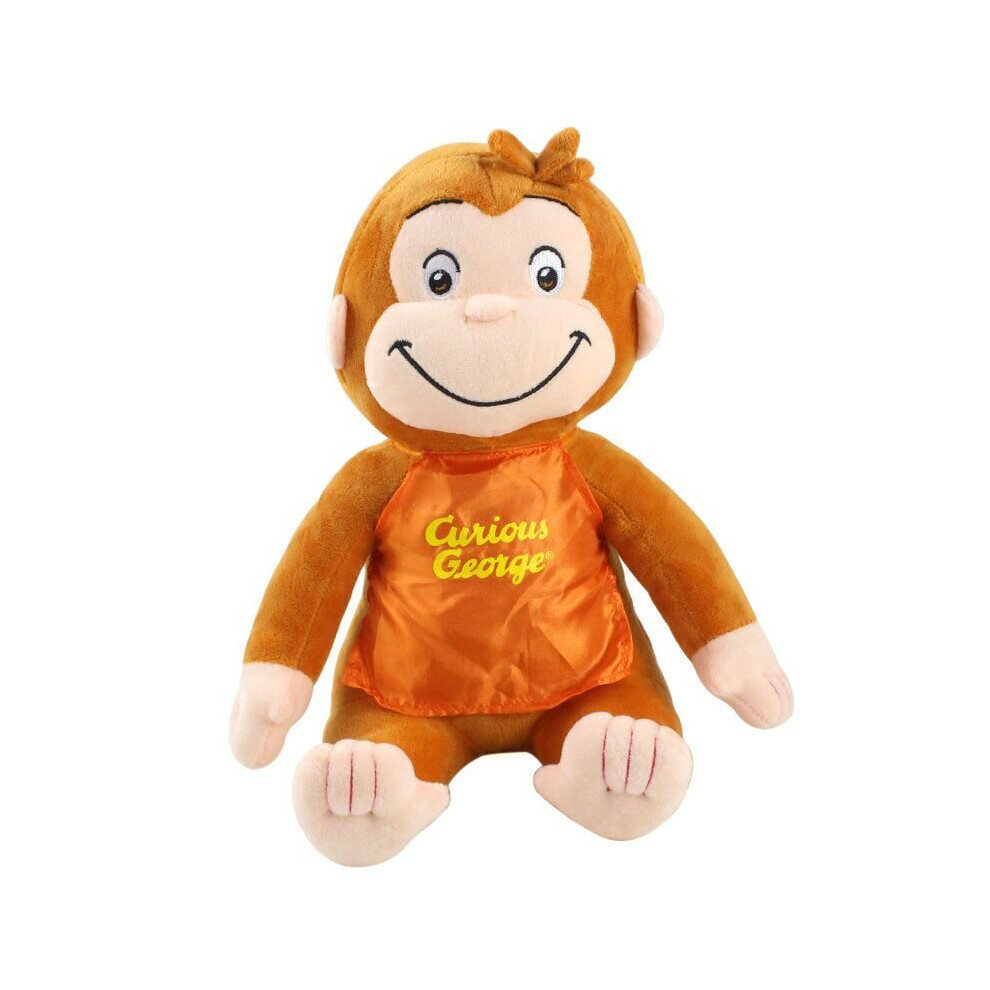 ( Apron) Animal Monkey Curious George Soft Doll Plush Toy Red
