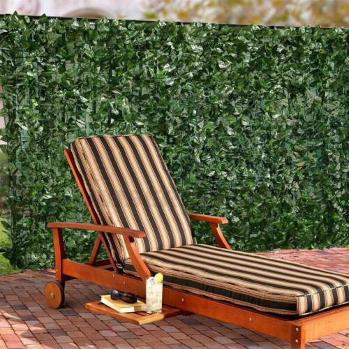 Artificial Ivy Leaf Hedge Roll | Privacy Fence Screen | 3m