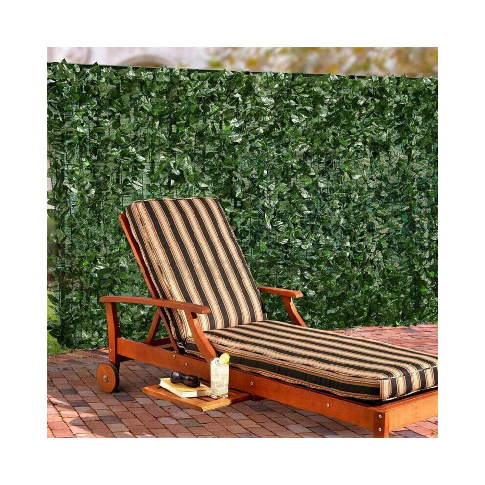 Artificial Ivy Leaf Hedge Roll | Privacy Fence Screen | 3m