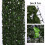 Artificial Ivy Leaf Hedge Roll | Privacy Fence Screen | 3m 3