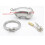 Male Chastity Device, Max Secure Cage, Silver 5