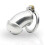 Male Chastity Device, Max Secure Cage, Silver 1