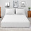 (White, Double) Extra Deep Fitted Sheets 40cm Soft Bed Sheet Single Double King UK 2