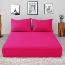 (Pink, King) Extra Deep Fitted Sheets 40cm Soft Bed Sheet Single Double King UK