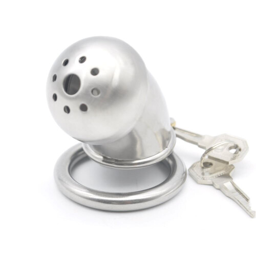 Male Chastity Device, Max Secure Cage, Silver 2
