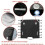 Universal Caravan Front Towing Cover Protector + 2 LED Lights Shield Reflective 2