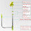 Extendable Window Cleaner U Shape High-rise Window Glass Cleaner 2