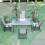 Living And Home Patio Table Garden Coffee Dining Table 6