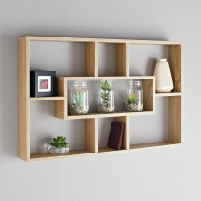 Stylish And Attractive Space Saving Multi-Compartment Wall Shelf G-0037
