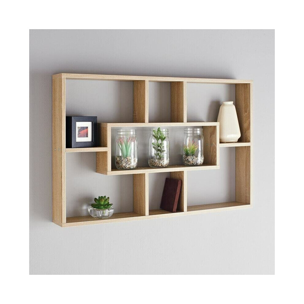 Stylish And Attractive Space Saving Multi-Compartment Wall Shelf G-0037