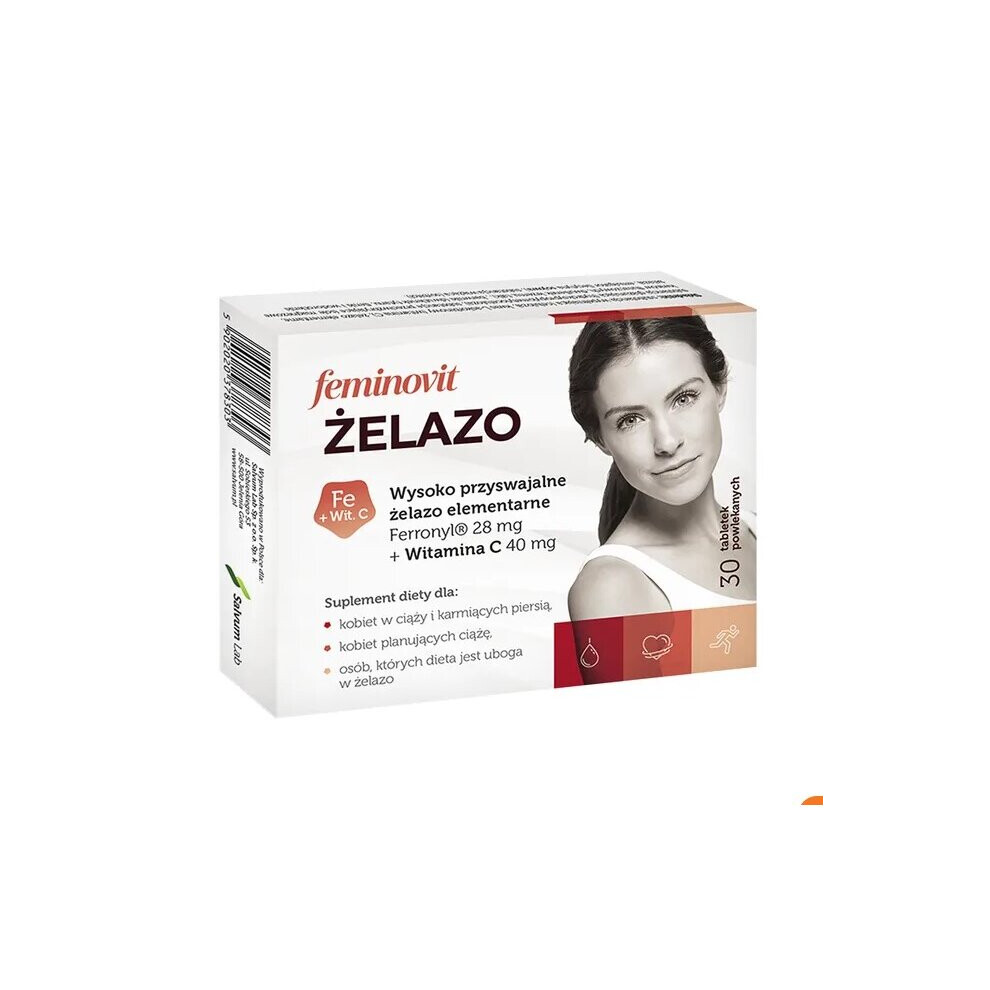 feminovit IRON + Vitamin C 30x tablets ?elazo wysokoprzyswajalne