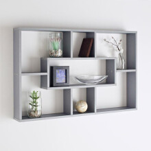Stylish And Attractive Space Saving Multi-Compartment Wall Shelf G-0248