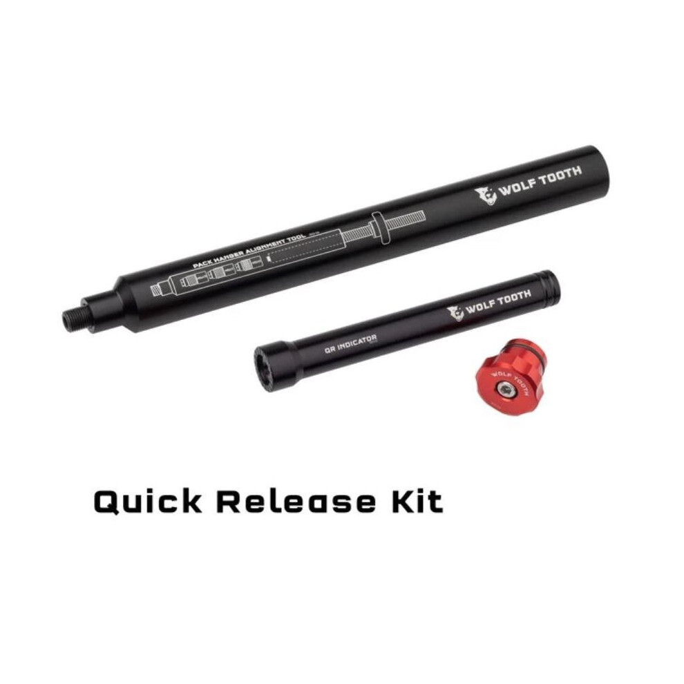 Wolf Tooth: Wolf Tooth - Pack Hanger Alignment Tool QR Kit - Black - Uni