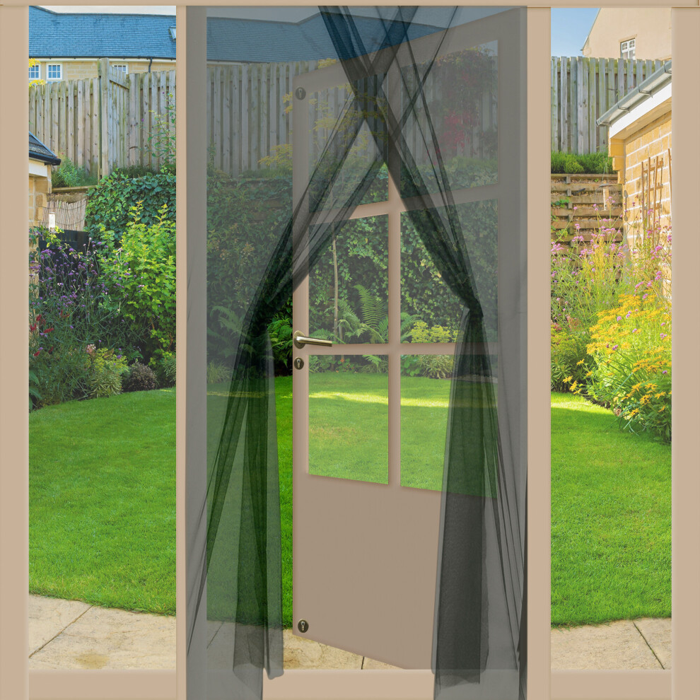 Magic Black Curtain Door Mesh Mosquito Fly Bug Insect Net Screen Protector 5056517512111