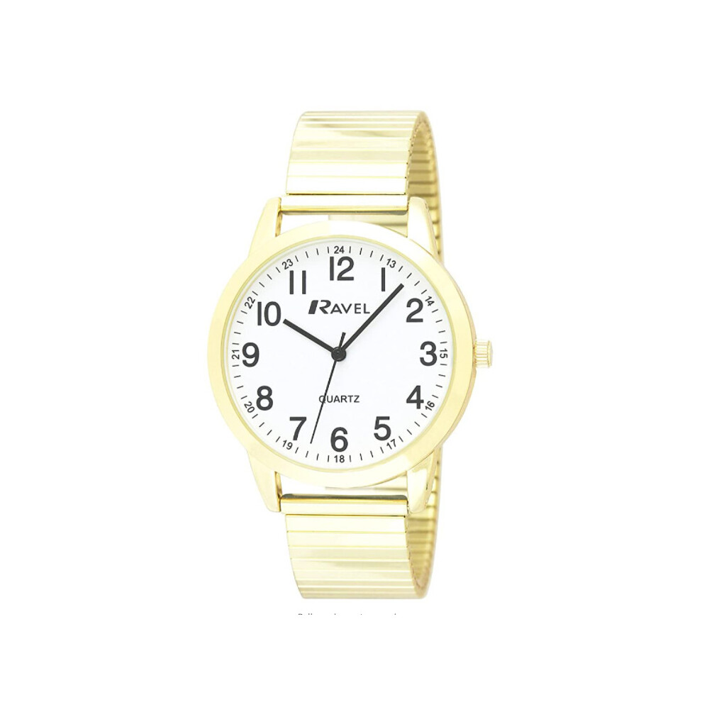 Ravel Mens Analogue Classic Quartz Connected Wrist Watch With Stainless Steel Strap R0232.22.1 Silver
