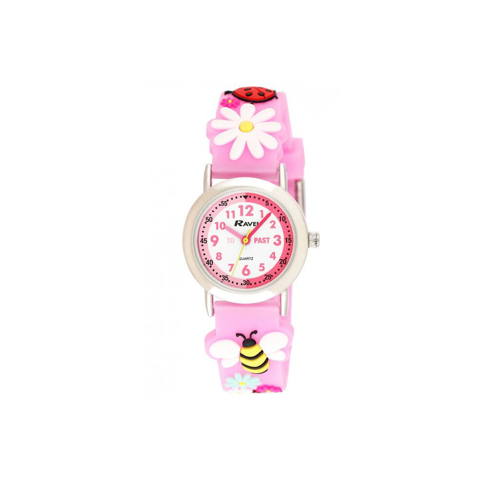 RAVEL Girls Analogue Buzzy Bee and Ladybird Quartz Watch with PU Strap.R1513.83