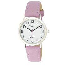 Ravel - Women's Pastel Coloured Everyday Watch (36mm case) - Purple/Silver Tone